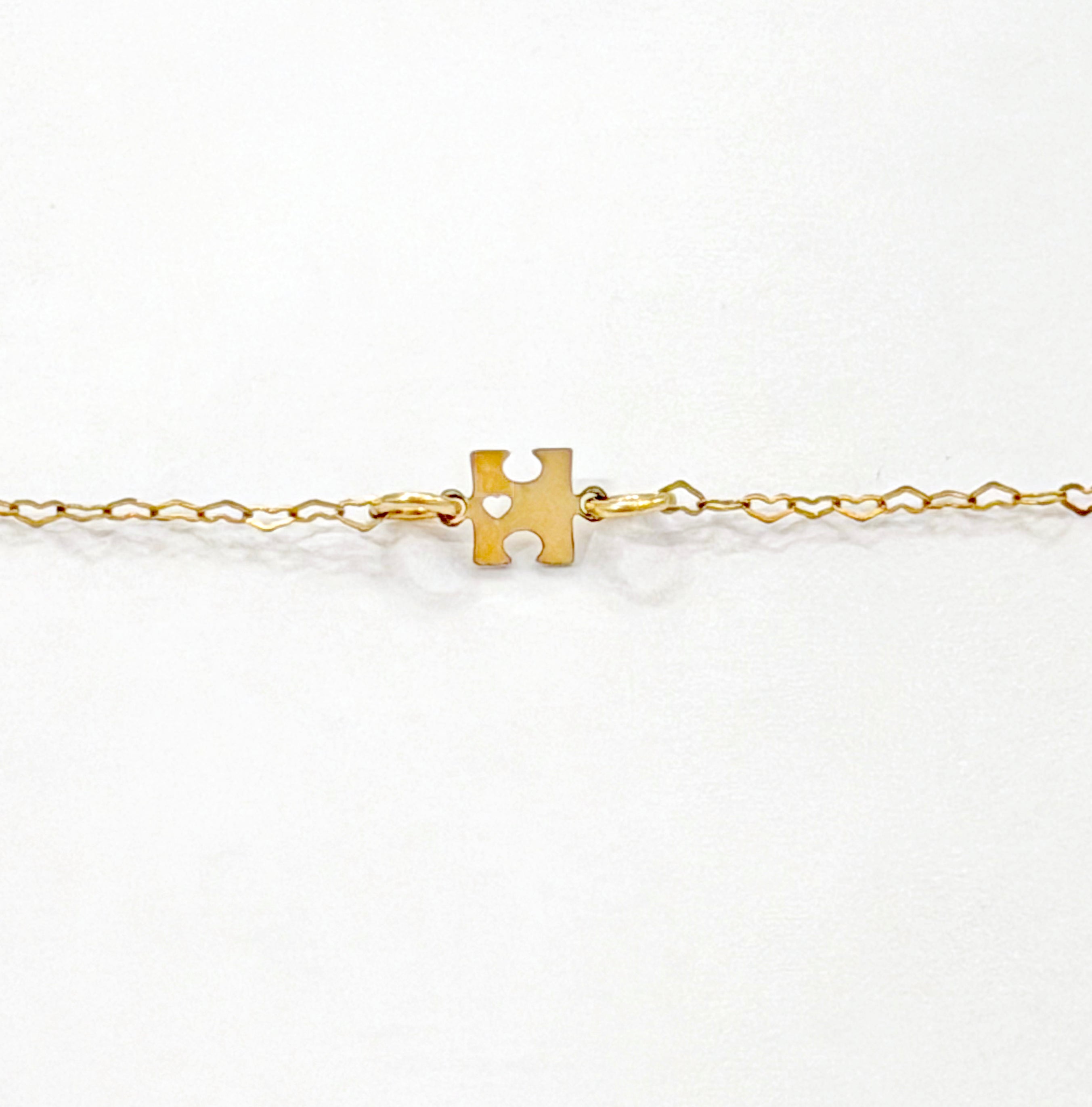 Gold-Filled Puzzle Piece Bracelet